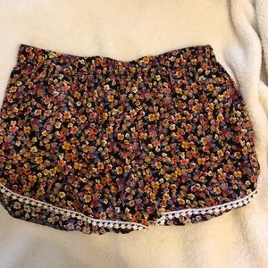 Floral print shorts